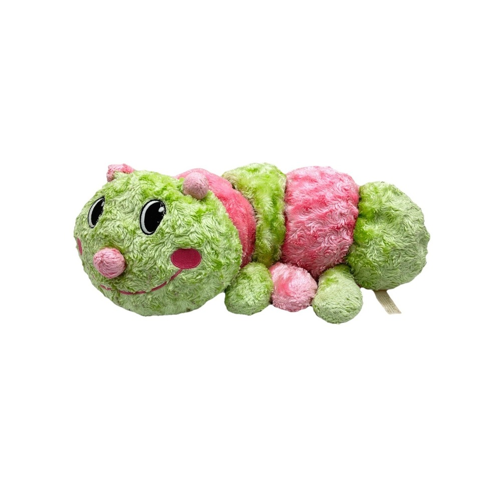 Dan Dee Plush Caterpillar 30" Large Stuffed Animal Pillow Pink Green Yellow2011